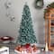 8ft. Pre-Lit Frosted British Columbia Mountain Pine Artificial Christmas Tree, Clear Lights